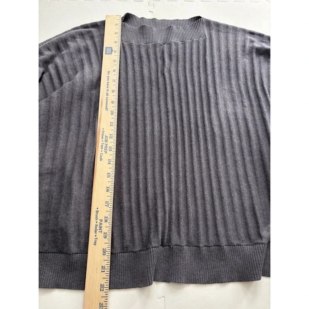 LULULEMON Womens Poncho Forward Flow Sweater Striped Athleisure Yoga - OS Gray